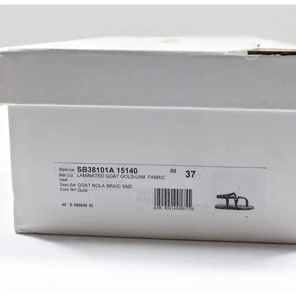 See by Chloe Women's Nola Gold Braided Strap Thong Sandals Size 37 (MSRP $325) - Picture 10 of 10